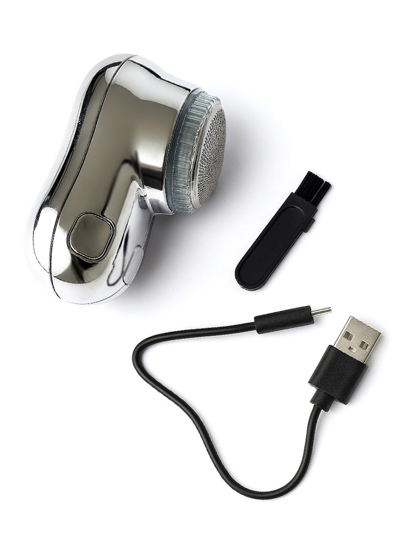 إيه جي دي ماكينة حلاقة كهربائية صغيرة محمولة دوارة، سهلة الاستخدام، وقابلة لإعادة الشحن موديل (SQ-210) فضي - Image 3