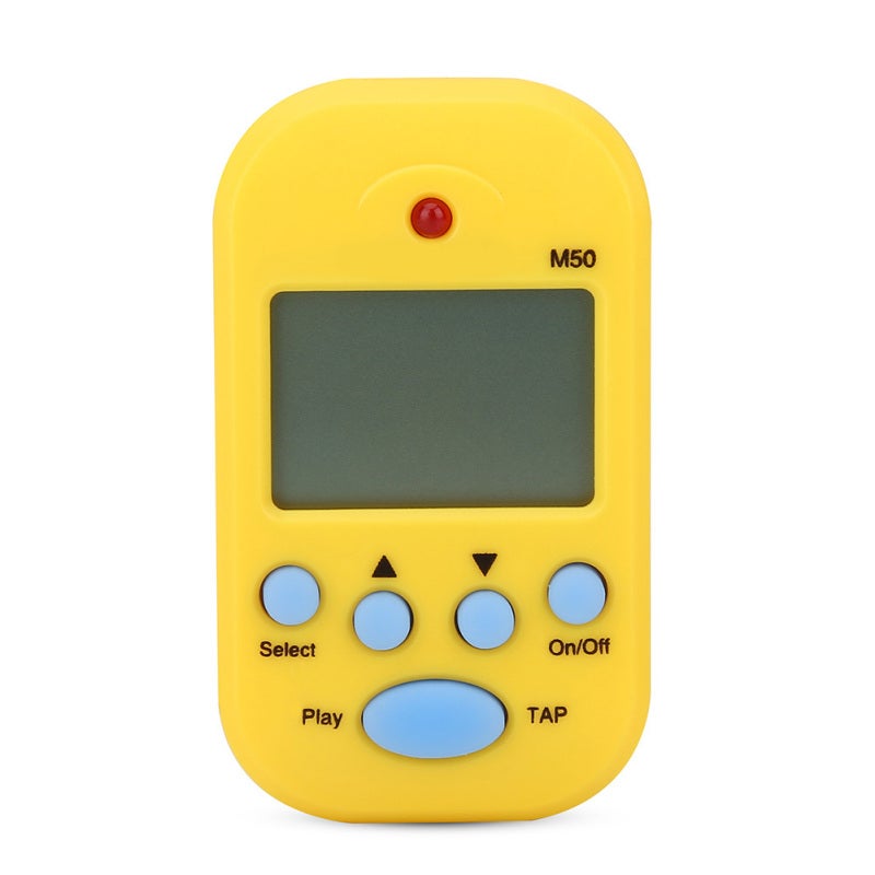 Meideal Mini Digital Beat Tap M50 Tempo Metronome Clip Musical Instruments (Yellow) - Image 1