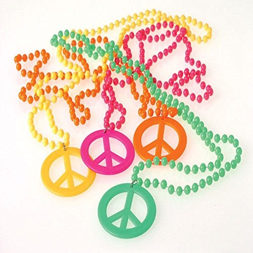 U.S. Toy US Toy Peace Sign Necklaces Costume - Image 1