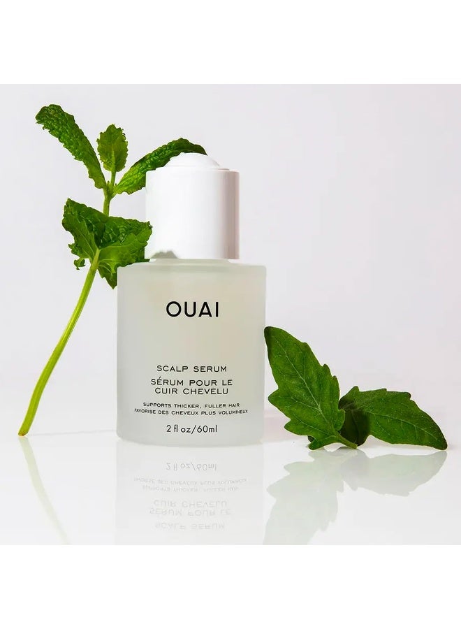 OUAI Scalp Serum Balancing Hair Serum with Red Clover Extract Siberian Ginseng and Peptides for Thicker and FullerLooking Hair Paraben Phthalate and Sulfate Free Scalp Care 2 Fl Oz - Image 3
