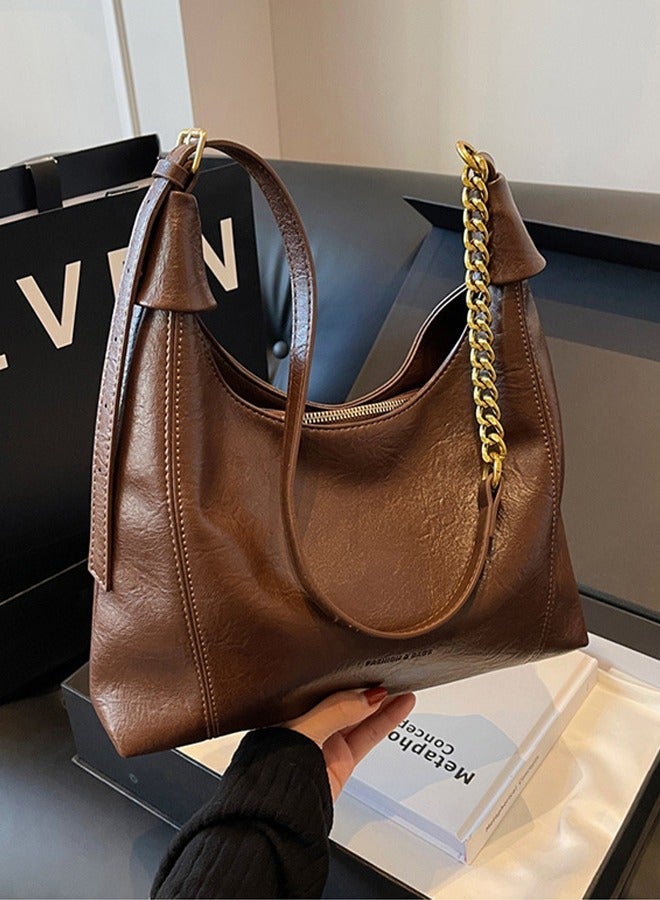 DUNISO Handbags for Women, PU Leather Crossbody Bag, Shoulder Bag for Adjustable Shoulder Strap, Large Capacity Portable Satchel, Fashion Shoulder Bag for Ladies - Image 1