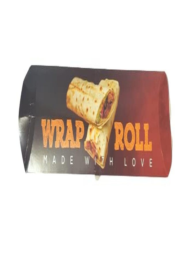 Adaamya® - Printed Disposable Bio-degradable Paper Kathi/Egg/Chicken/Shawarma wrap Roll Box Multi Color (Random Design - 10 X 3.5 Size) for Restaurants, Hotels, Home, Picnic, Canteen (25) - Image 4