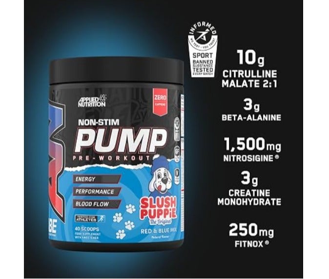 appliednutrition Applied Nutrition ABE Pump Non-Stim Pre-Workout Slush Puppie 500g, 40 Servings - Image 1