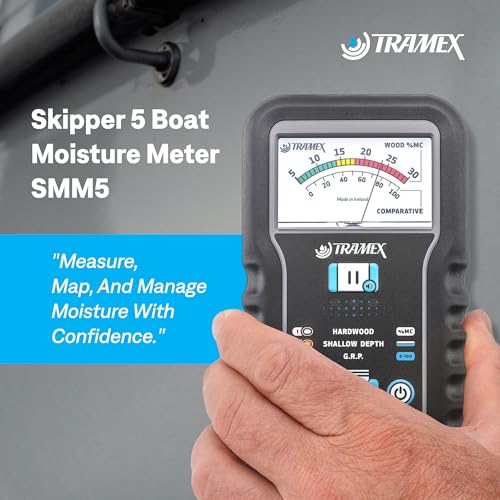 Tramex Skipper 5 Boat Moisture Meter SMM5 | Marine Instrument for Measuring Moisture Content in Wood & Glass-Reinforced Plastic (GRP) - Image 2