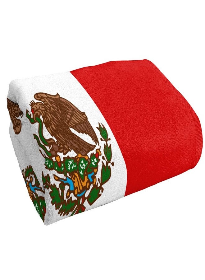 LOGOVISION Mexico Flag Beach Towel, 30"x60" Beach Towel - Image 3