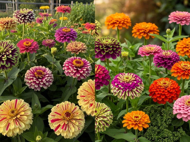 BlimBurn Zinnia 'Tutti Frutti' Mix Flower Seeds (50 Seeds) - Premium Hybrid | Easy to Grow, Drought Tolerant & Disease Resistant | for All-Year Home Gardening - Image 3