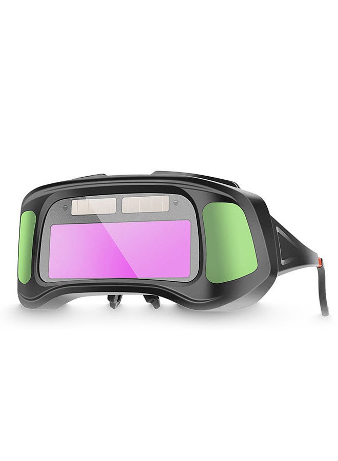 Automatic Dimming Welding Goggles Large View Green Color Auto Darkening Protective Glasses for Arc Welding Grinding Cutting  - Image 1