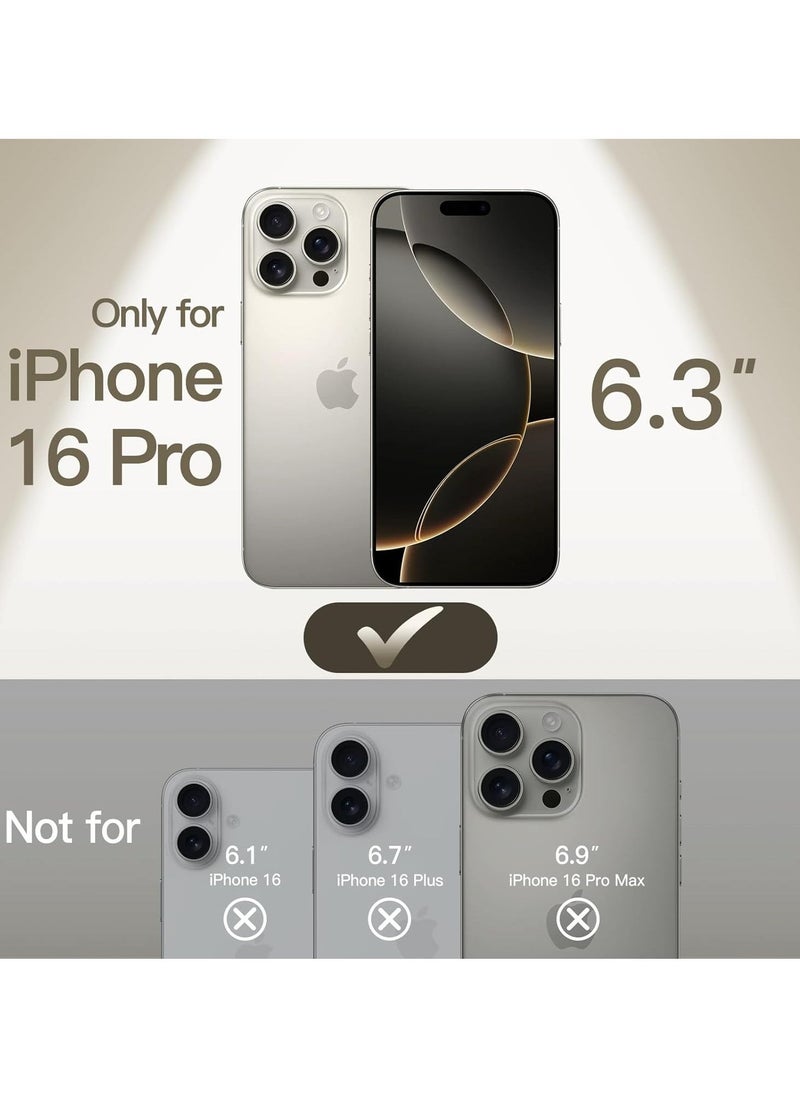 JAJEEK حافظة رفيعة للغاية لجهاز آيفون 16 برو 6.3 بوصة – 0.35 مم رقيقة وخفيفة الوزن بلمسة نهائية غير لامعة، حافظة صلبة من مادة PP، حماية كاملة لعدسة الكاميرا، تصميم بسيط، مقاومة للصدمات والخدوش، غطاء آيفون متين - Image 2