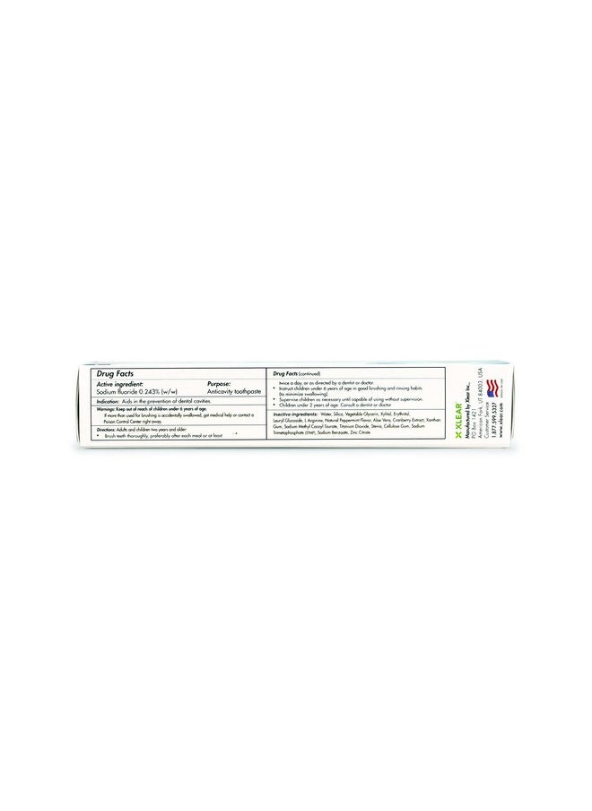 Spry Xylitol Toothpaste 5Oz Fluoride Toothpaste Adult And Kids Teeth Whitening Toothpaste With Xylitol Natural Breath Freshening Mouth Moisturizing Ingredients Peppermint (Pack Of 1)  - Image 4