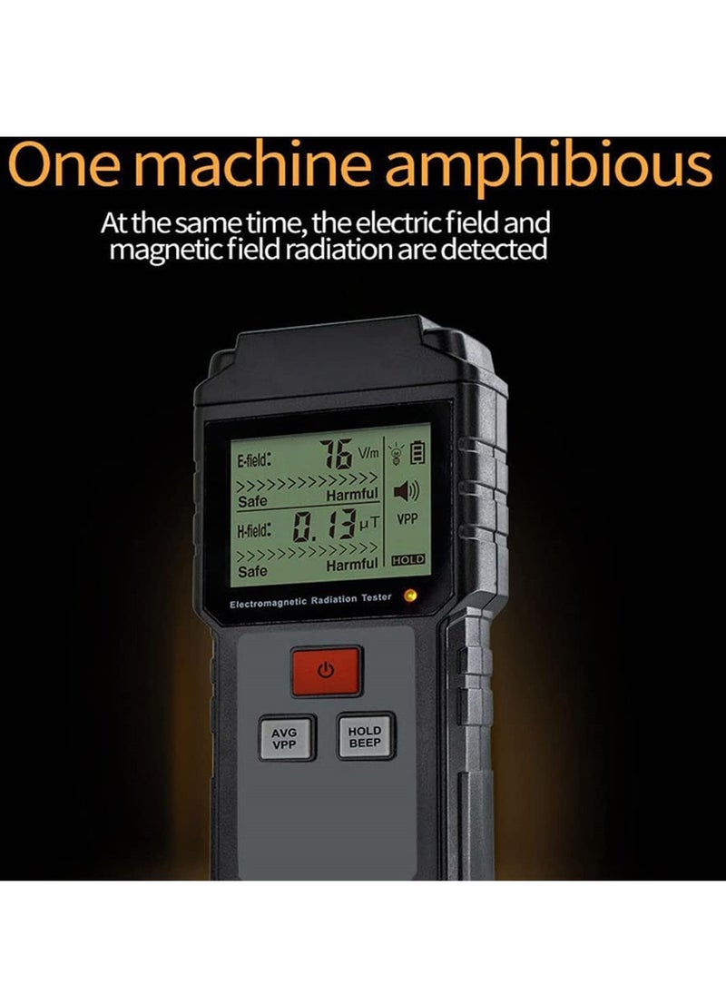 High Sensitivity Portable Geiger Counter, Digital Radiation Detector with Alarm for Safe Monitoring