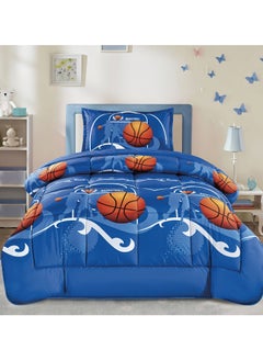 Moon 3-Piece kids Medium Filling Comforter set Reversible Bed Set Single Size 160x210 cm for Boys & Girls  - Image 1