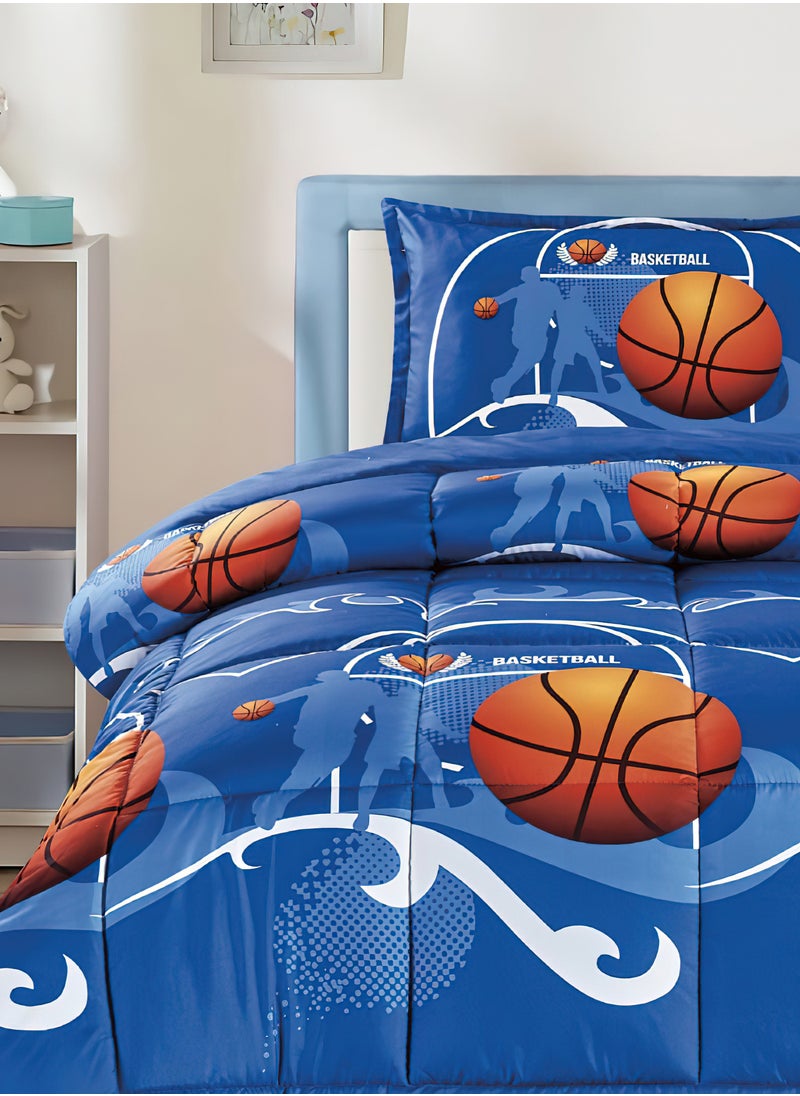 Moon - 3-Piece kids Medium Filling Comforter set Reversible Bed Set Single Size 160x210 cm for Boys & Girls - Image 1