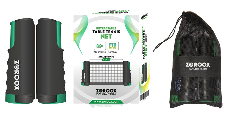 ZOROOX Table Tennis Net | Portable | Retractable | Easy Install Portable Table Tennis Net for Any Table. Easy to Install & Durable - Image 3