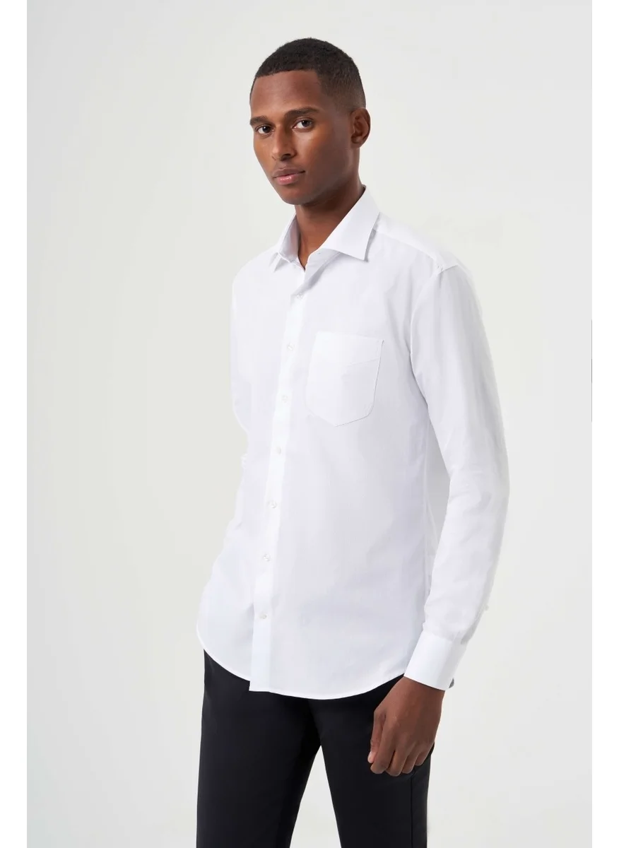 Bisse Men's Regular Fit Classic Shirt White GM23Y231174_K01