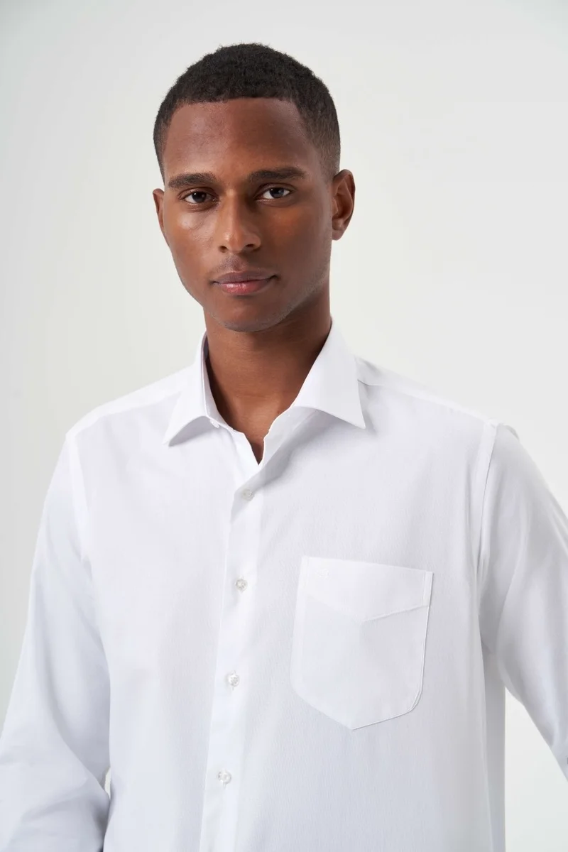 Bisse Men's Regular Fit Classic Shirt White GM23Y231174_K01