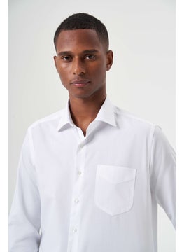 Bisse Men's Regular Fit Classic Shirt White GM23Y231174_K01  - Image 4