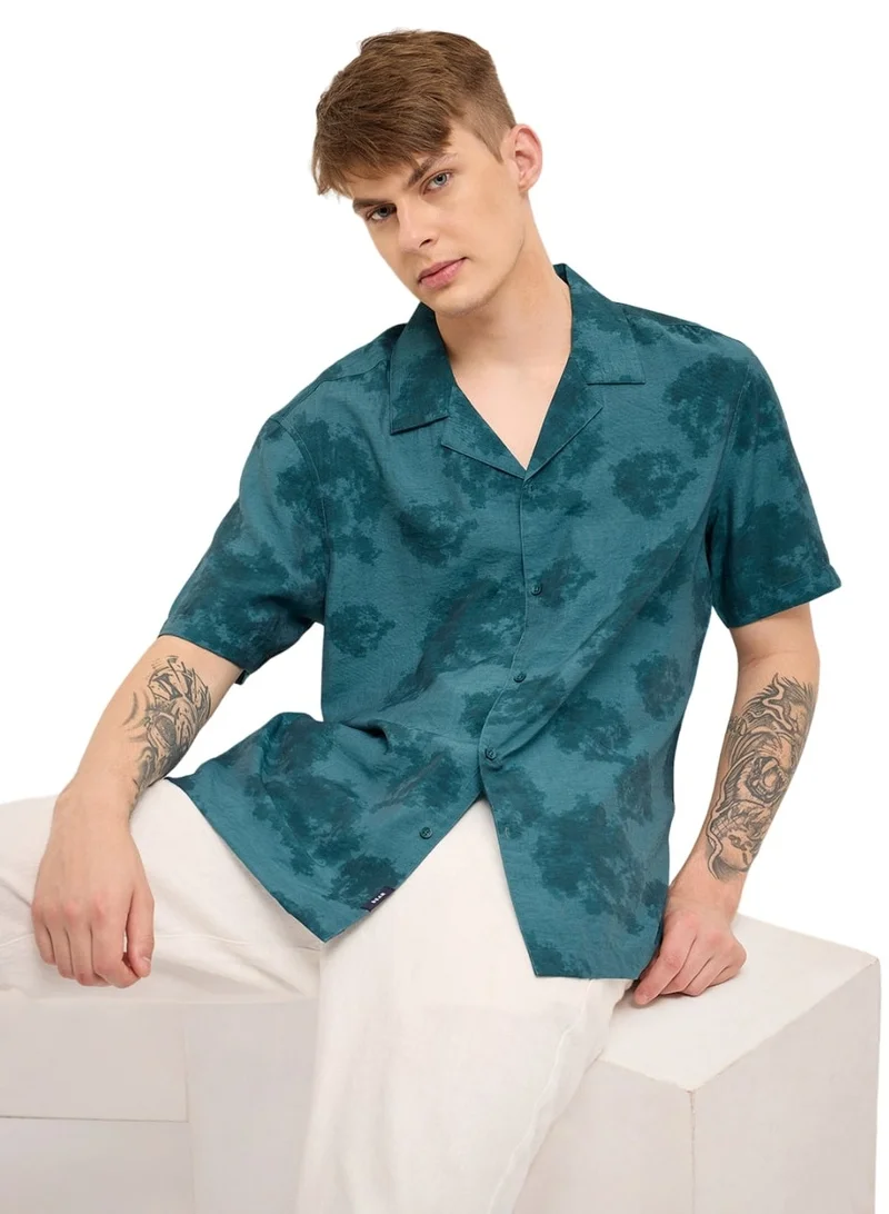 THE BEAR HOUSE Shirt for Men | Slim Fit, Short Sleeve, Casual or Formal Button-Down | Soft, Breathable Fabric for Work, Everyday, & All-Season Wear in Stylish