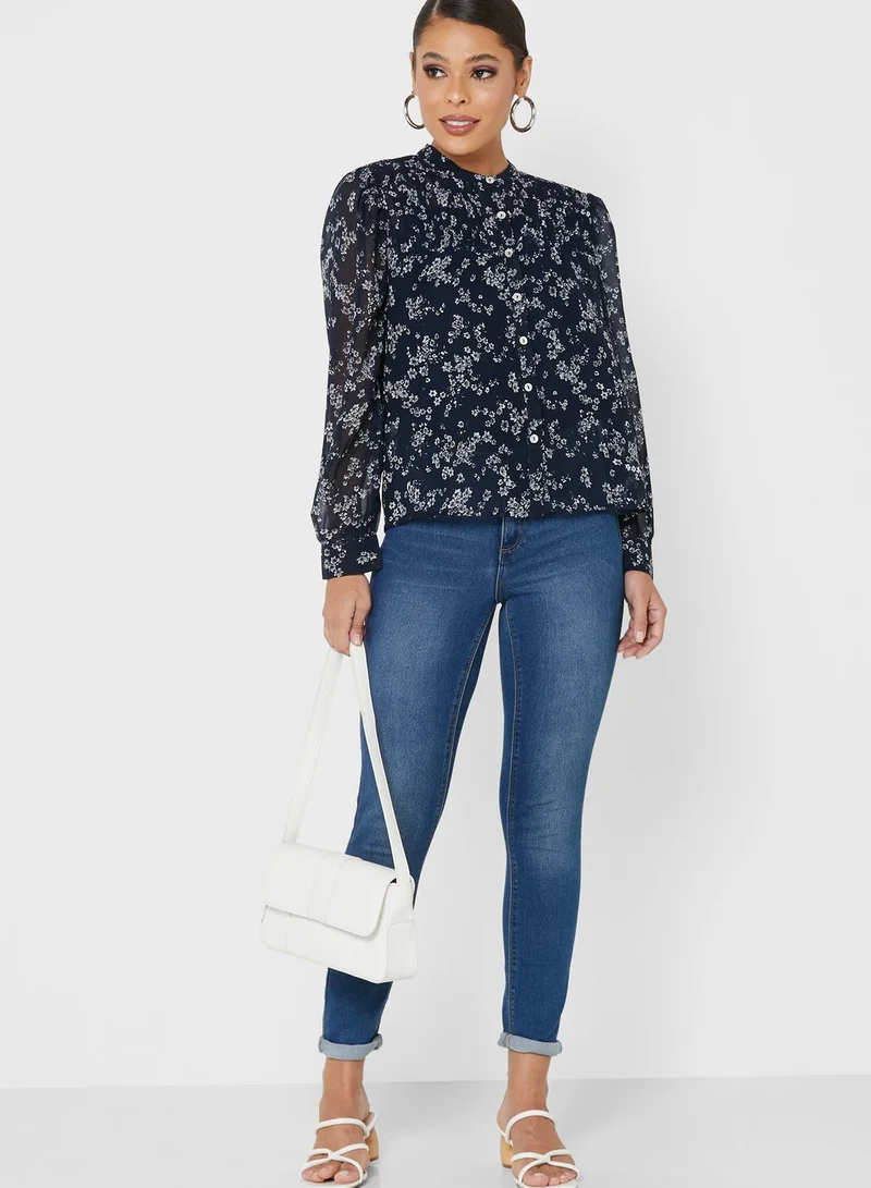 ELLA Pleated Yoke Shirt