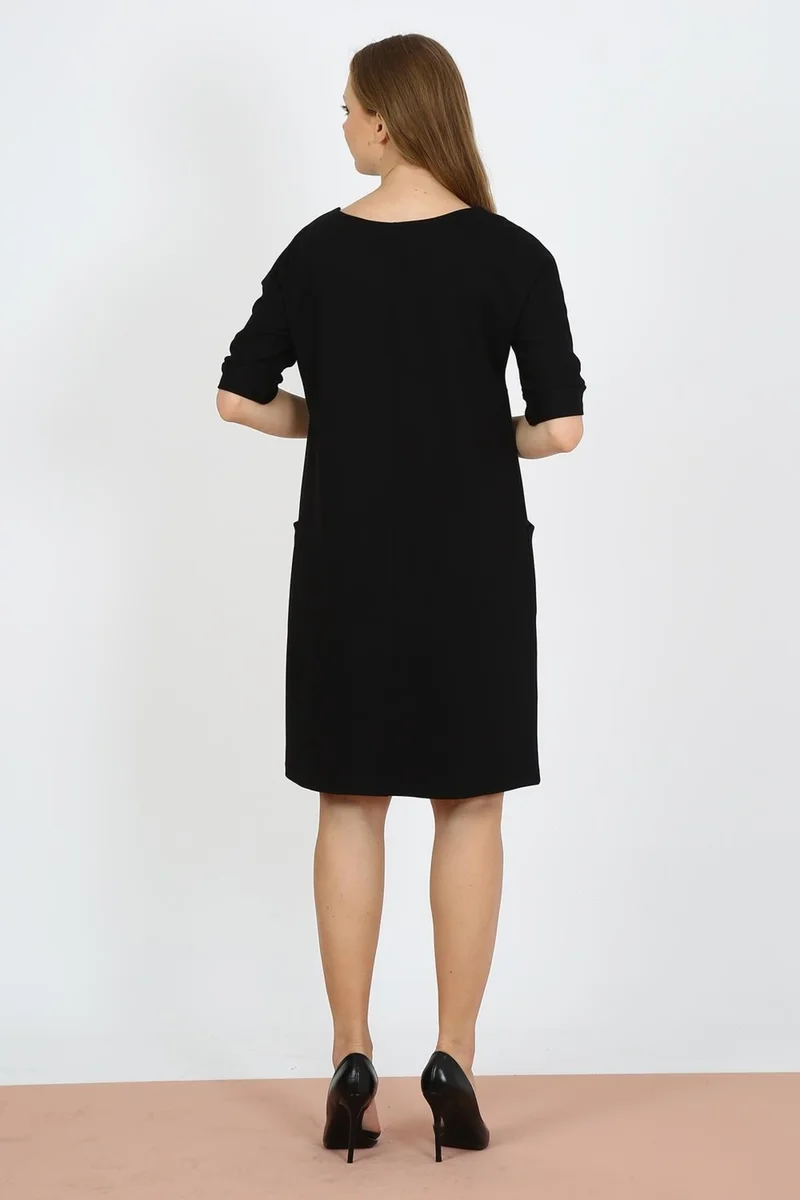 Alexander Gardi Midi Length Brooch Dress (B21-49800)