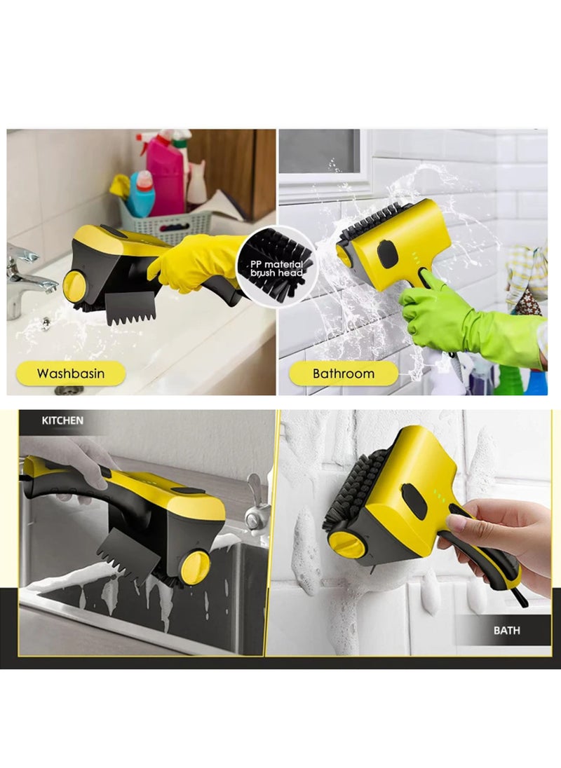 شاربدو فرشاة شواية كهربائية ، منظف شواية مع فرشين ، 360 درجة ملحقات شواء الفرشاة المنظف للبورسلين/ويبر/شواية الفحم - هدايا لمعالج الشواية/الرجال - Image 5