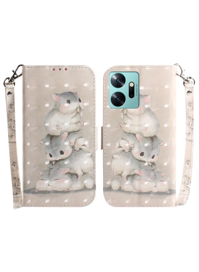 S-TOP Case For Infinix Zero 20 / X6821 3D Colored Horizontal Flip Leather Phone Case - Image 1