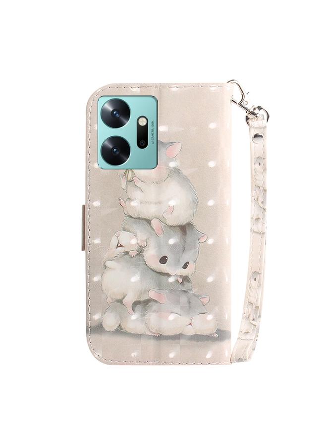 S-TOP Case For Infinix Zero 20 / X6821 3D Colored Horizontal Flip Leather Phone Case - Image 3