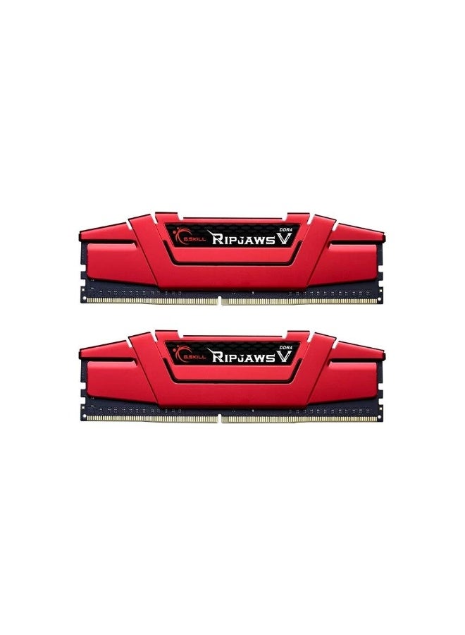 G.Skill Ripjaws V 32GB (2x16GB) DDR4 3200MHz CL15 Desktop RAM Memory Kit – 1.35V, XMP 2.0 Support, Low-Profile 42mm, High-Performance Gaming & Content Creation, Red | F4-3200C15D-32GVR - Image 2
