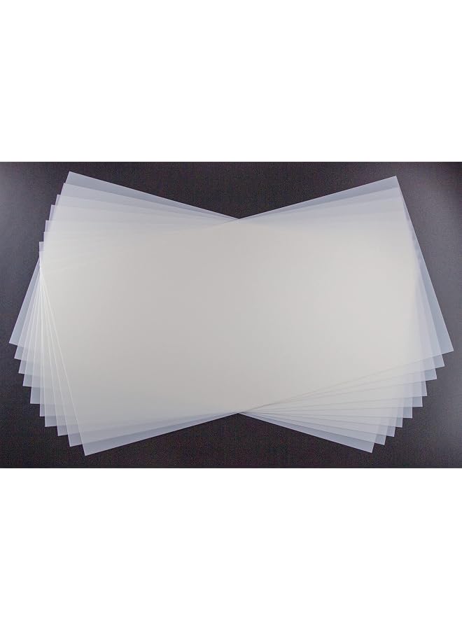 S-TOP 7mil Blank Mylar Sheets for Stencil,10PCS 12X24 inch Milky Translucent PET Blank Stencils Sheets, Template Material for Cutting Machines, Laser Cutting, Food-Safe Craft Plastic - Image 1