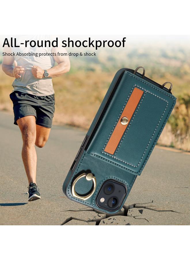 Zaboon Case For iPhone 13 Crossbodys Card Bag Ring Holder Leather Phone Case - Image 4