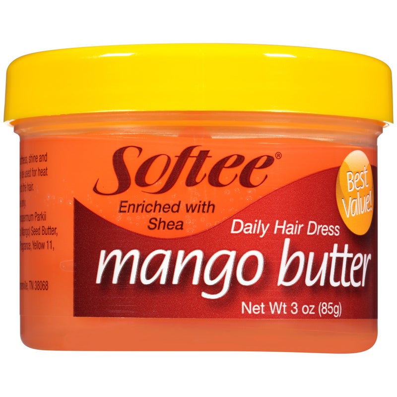 Softee Mango Shea Butter Daily Hair Dress, 3 Ounce Jar (1) - Image 1