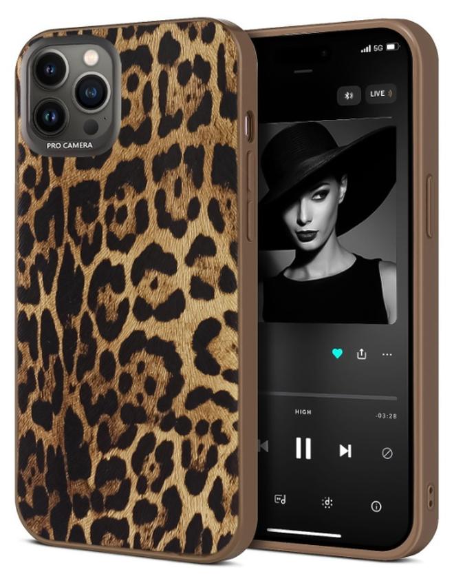 جراب هاتف بنقشة جلد النمر البري ونمط حيواني جريء لهاتف iPhone 13 Pro Max (Tiger 1)