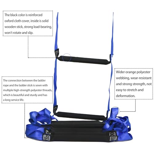 XXFBJNMD Emergency Fire Escape Ladder 9.8 Feet Portable Safety Rope Ladder Emergency Escape Ladders for 2-3 Story Homes for Windows, Balconies, and Sailboats, Kayaks, Etc - Image 4