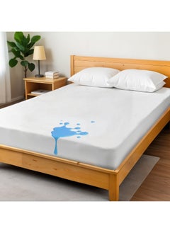 Rest Coral Fleece White Waterproof Mattress Protector Hypoallergenic Comfortable Breathable Stain-Resistant For Healthier Sleeping Experience Bedding Washable With 35 Cm Deep Pocket (120X200Cm)  - Image 1