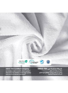 Rest Coral Fleece White Waterproof Mattress Protector Hypoallergenic Comfortable Breathable Stain-Resistant For Healthier Sleeping Experience Bedding Washable With 35 Cm Deep Pocket (120X200Cm)  - Image 5