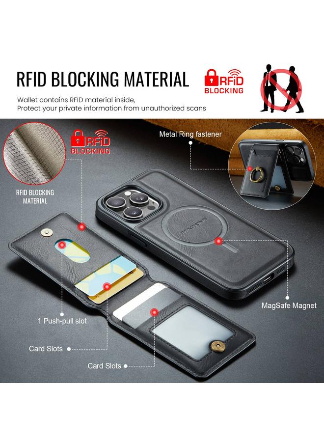 Dg Ming Case For iPhone 14 Pro Max K1 MagSafe Detachable Wallet RFID Back Cover Phone Case - Image 3
