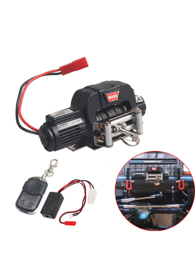 Generic 1/10 Simulation Climbing Car Winch Trailer SCX10 TRAXXAS TRX4 D90 TF2 Retrofit Upgrade Accessories-Color:Double Motor Winch  - Image 3