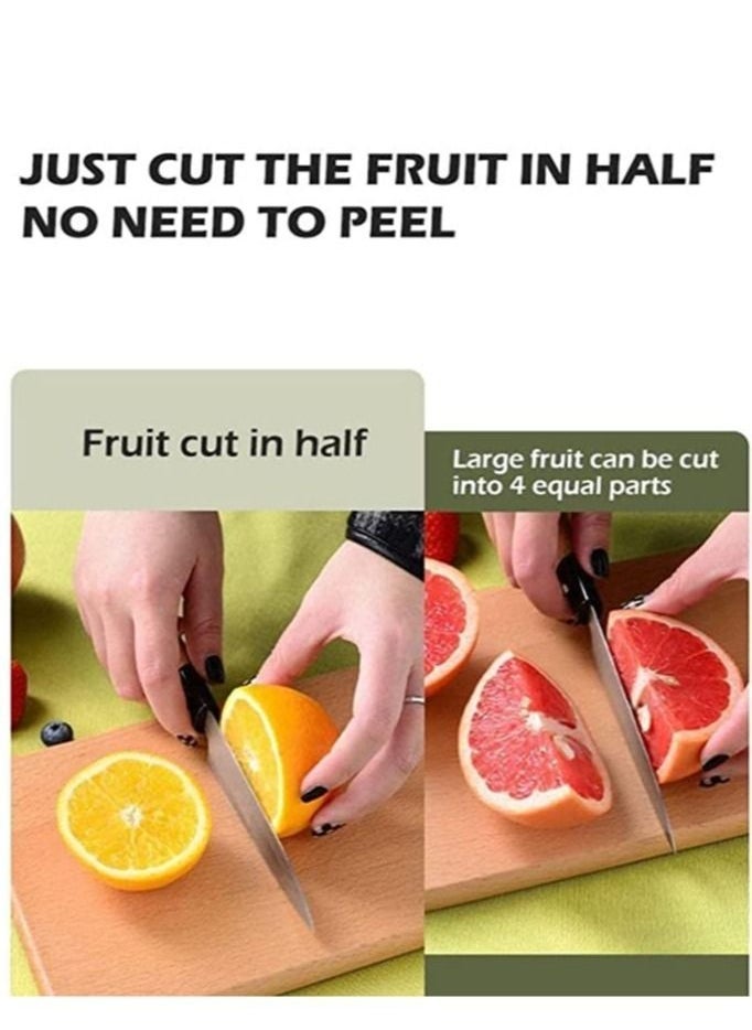 ELTRAZONE Portable Blender & Electric Citrus Juicer - Rechargeable Hands-Free Masticating Orange & Lemon Squeezer with USB Travel Cup, Compact, Lightweight, Wireless Convenience, Efficient for Citrus Fruits, One-Touch Operation for Home, Office & Travel - Image 3