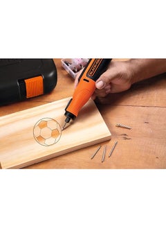 BLACK+DECKER Cordless Rotary Tool 8V + 53Pcs Accessories + Kit Box Bcrt8Ik Xj  - Image 5
