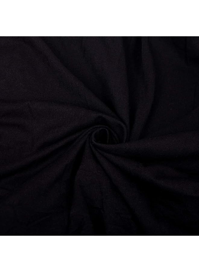 إيروريكس أغطية كراسي مكتب الكمبيوتر لأغطية الكراسي الدوارة القابلة للتمدد ذات الظهر المتوسط، أغطية الكراسي فقط C162 باللون الأسود - Image 5