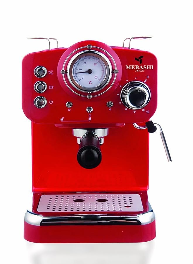 MEBASHI Espresso Coffee Machine - 20 Bar Pressure, 1.25L Capacity, with Aluminium Alloy Boiler and Dual-Stainless Steel Filter(ME-ECM2009)(1100W) - Image 1