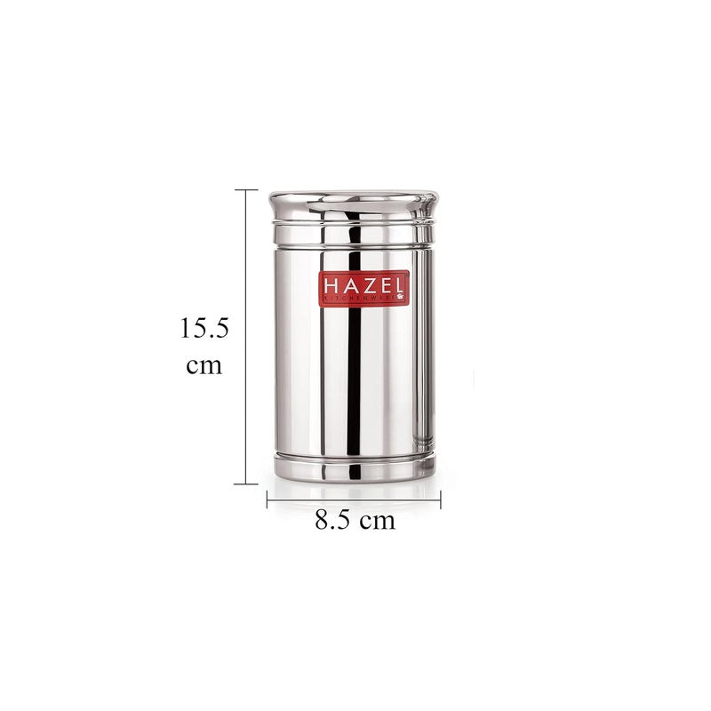 Hazel HAZEL Stainless Steel Container Set | 800 ml Steel Container for Kitchen Storage Set | Air Tight Containers for Kitchen Storage | Ideal for Storing Rice, Cereal, Pulse, Snacks, Set of 12  - Image 4