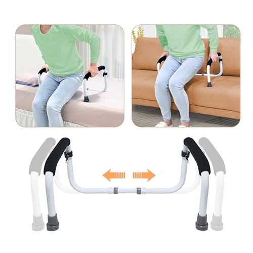 NEAUDE Stand Assist Mobility & Daily Living Aids Bed Rail Cane Chair Assist for Elderly Lift Assist Devices for Seniors, Handicap Grab Bar for Disabled Couch Safety Handle(Width Adjustable) - Image 1