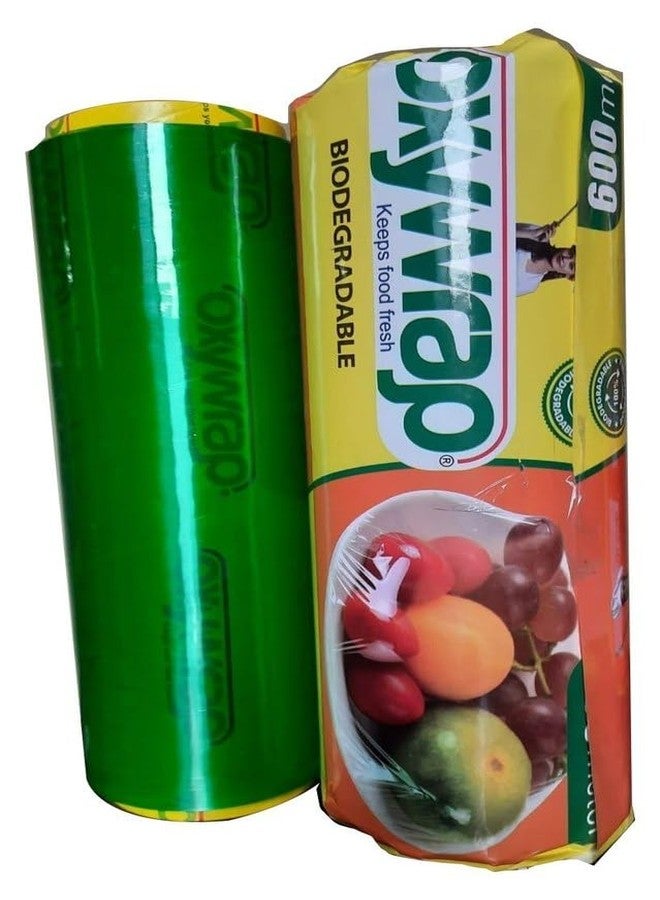 Amit Marketing Compostable Packing Cling Film - 250 MTR I Multipurpose Wrap Roll I 70 Micron, 12 Inch (300 mm) I for Packaging & Safety Needs, Gift, Bakery Items, Bouquet, DIY Crafts - Green (5 Pcs) - Image 3