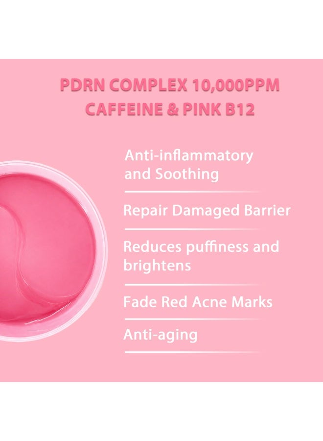 Multi Balm Stick & Eye Patches Set, Pink B12 & Caffeine Under Eye Care, 0.32 Oz Balm + 60 Patches - Image 3
