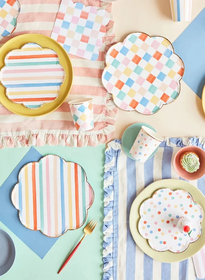 ميري ميري أطباق جانبية بنقوش ملونة