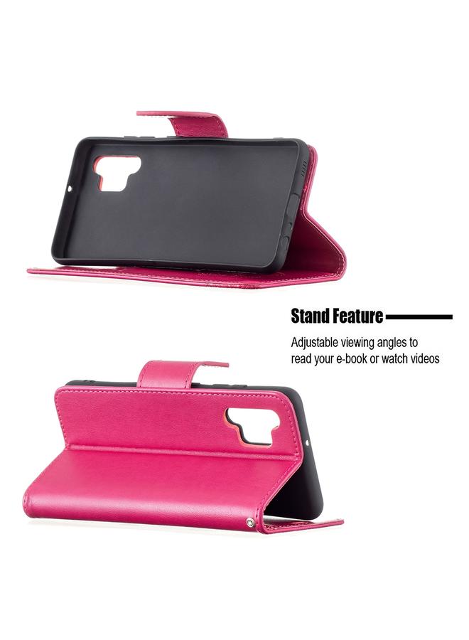 S-TOP Case For Samsung Galaxy A32 4G Two Butterflies Embossing Pattern Horizontal Flip Leather Case with Holder & Card Slot & Wallet & Lanyard - Image 5