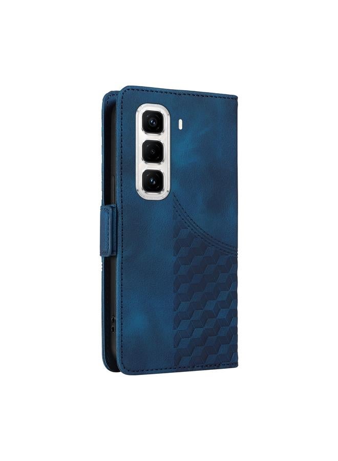 Zaboon Case For Infinix Hot 50 Pro+ 4G Embossed Rhombus Starry Leather Phone Case - Image 3