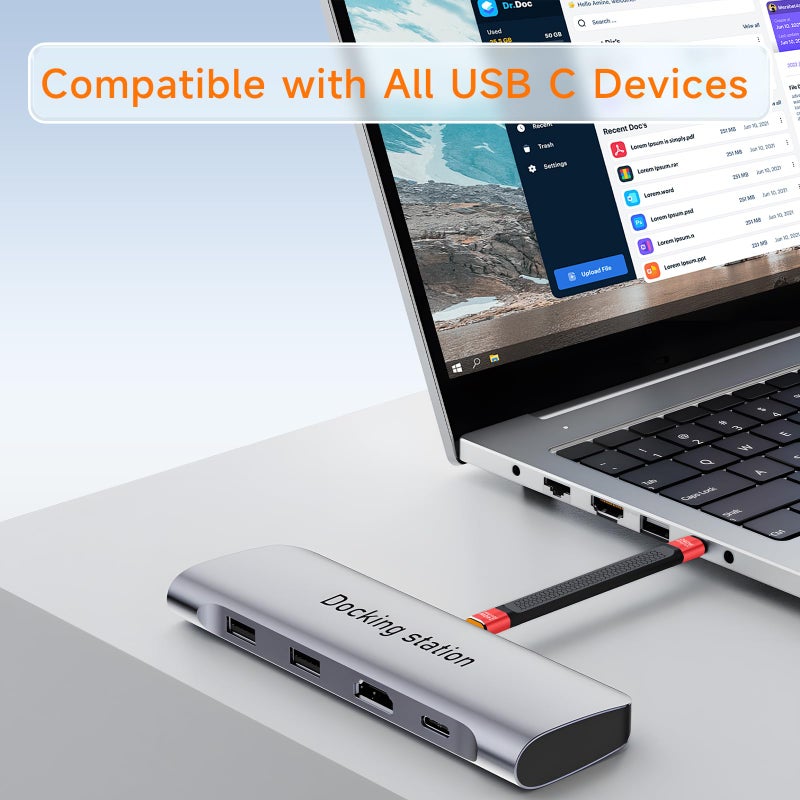 GMCELL Short Thunderbolt 5 USB-C Cable: 5-inch USBC 80Gbps Data Transfer - 240W PD Fast Charging (Yellow) - Image 4