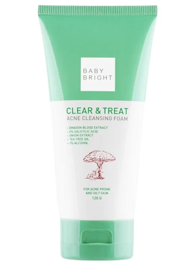 بيبي برايت رغوة تنظيف الوجه كلير & تريت 120 جم - Image 2