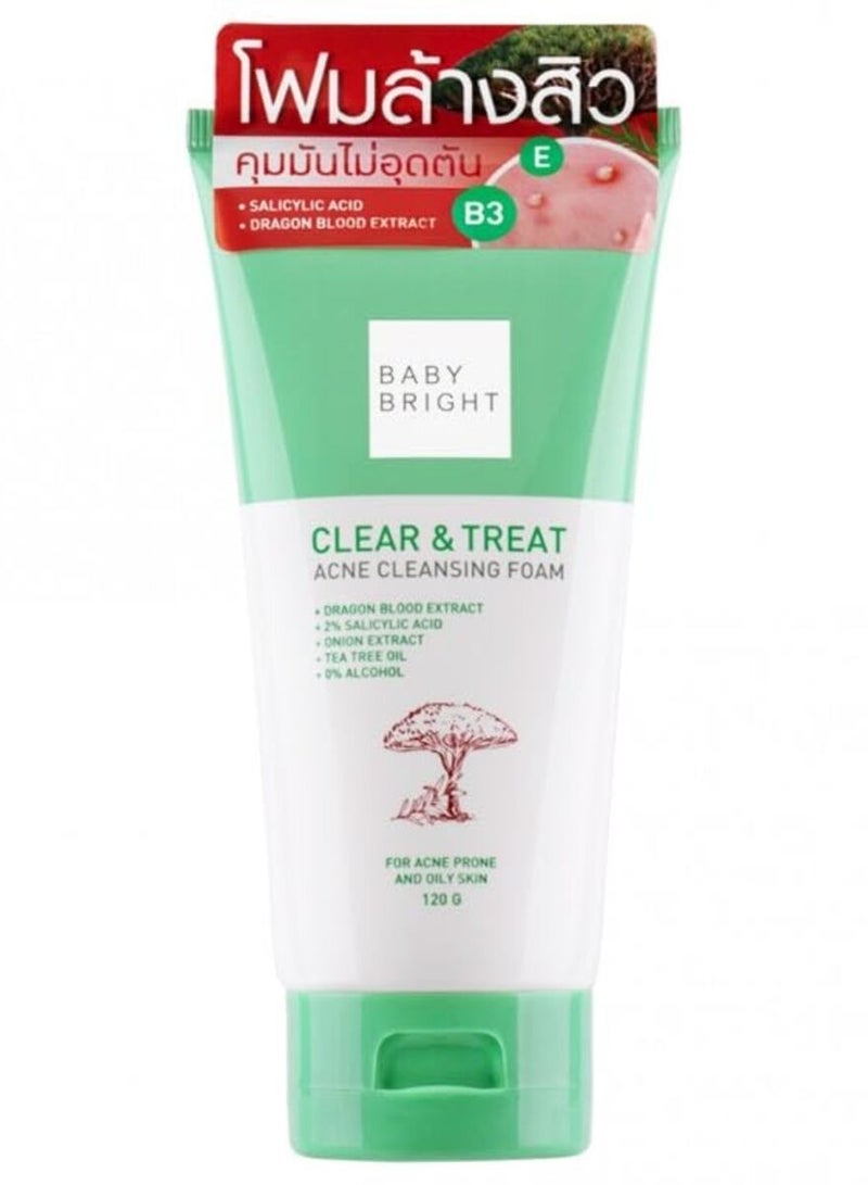 بيبي برايت رغوة تنظيف الوجه كلير & تريت 120 جم - Image 1